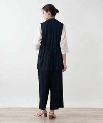 【店舗人気】プリーツロングベスト【Ｌｅｉｌｉａｎ　ＷＨＩＴＥ　ＬＡＢＥＬ】
