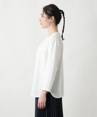 【店舗人気】タックカットソー【Ｌｅｉｌｉａｎ　ＷＨＩＴＥ　ＬＡＢＥＬ】
