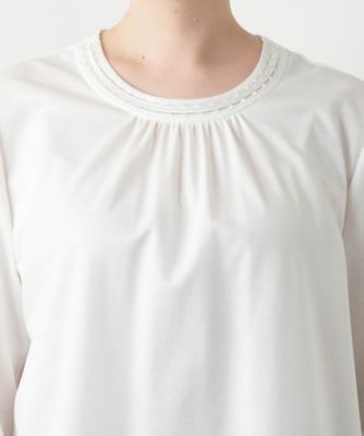 【店舗人気】タックカットソー【Ｌｅｉｌｉａｎ　ＷＨＩＴＥ　ＬＡＢＥＬ】