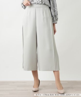 洗えるワイドパンツ【Leilian WHITE LABEL
