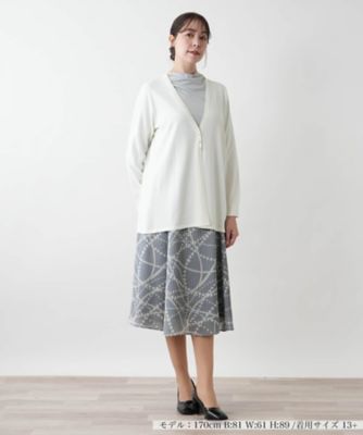 Ｖネックニットカーディガン【Ｌｅｉｌｉａｎ　ＷＨＩＴＥ　ＬＡＢＥＬ】