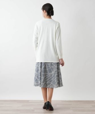 Ｖネックニットカーディガン【Ｌｅｉｌｉａｎ　ＷＨＩＴＥ　ＬＡＢＥＬ】