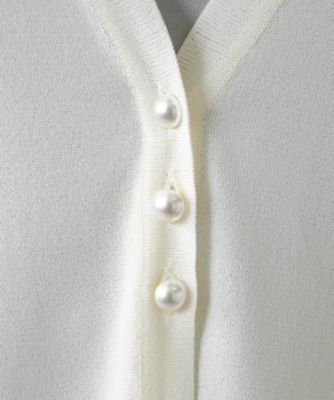 Ｖネックニットカーディガン【Ｌｅｉｌｉａｎ　ＷＨＩＴＥ　ＬＡＢＥＬ】