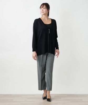 Ｖネックニットカーディガン【Ｌｅｉｌｉａｎ　ＷＨＩＴＥ　ＬＡＢＥＬ】