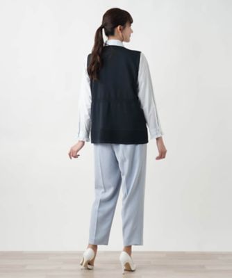 Ｖネックニットベスト【Ｌｅｉｌｉａｎ　ＷＨＩＴＥ　ＬＡＢＥＬ】