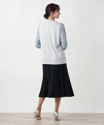 Ｖネックニットベスト【Ｌｅｉｌｉａｎ　ＷＨＩＴＥ　ＬＡＢＥＬ】