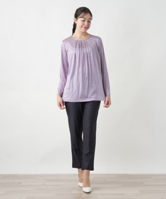 プリントクルーネックカットソー【ROCHAS