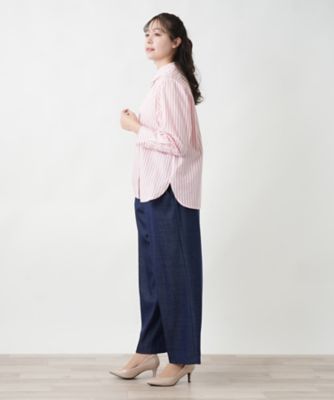 ストライプシャツ【プラス企画】 | Leilian plus house (Women/大きい