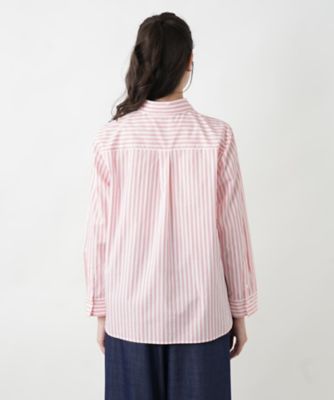 ストライプシャツ【プラス企画】 | Leilian plus house (Women/大きい