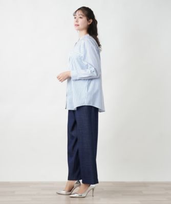 ストライプシャツ | Leilian plus house (Women/大きいサイズ