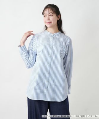 ＜Leilian plus house (Women/大きいサイズ)＞ストライプシャツ