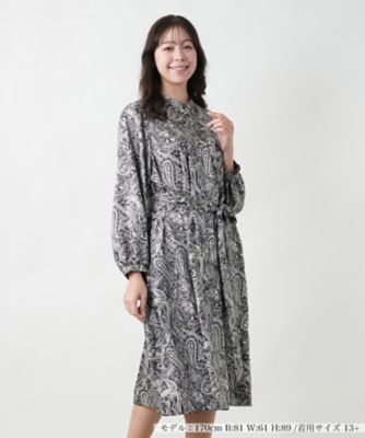 ＜Leilian plus house (Women/大きいサイズ)＞ペイズリー柄ワンピース