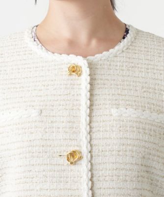 店舗人気】ツイードノーカラージャケット | Leilian plus house (Women