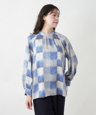 チェック柄ブラウス | Leilian plus house (Women/大きいサイズ