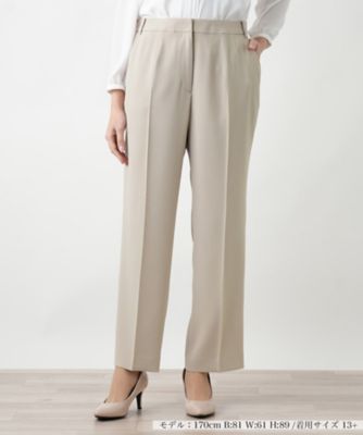 ＜Leilian plus house (Women/大きいサイズ)＞センタープレスパンツ【ＲＯＣＨＡＳ　Ｐｒｅｍｉｅｒｅ】