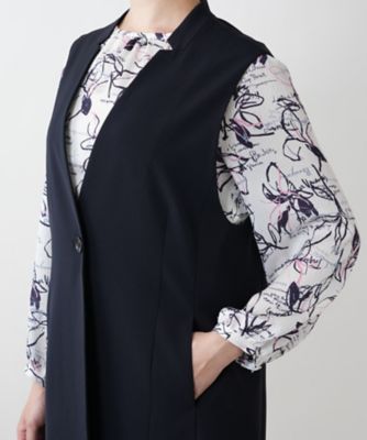 【店舗人気】ロングベスト【プラス企画】