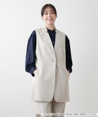 【店舗人気】ロングベスト【プラス企画】