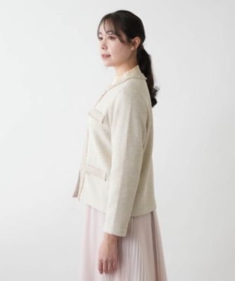 【店舗人気】ノーカラージャケット【ＢＯＵＲＧＥ】