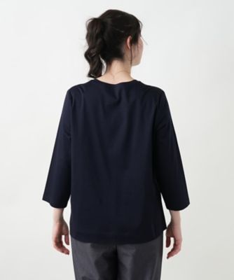 刺繍クルーネックカットソー【プラス企画】