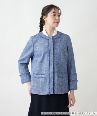 ＜Leilian plus house (Women/大きいサイズ)＞ツイードジャケット【プラス企画】