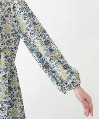 店舗人気】フラワー柄チュニックブラウス【プラス企画】 | Leilian