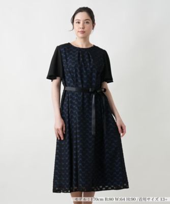 ＜Leilian plus house (Women/大きいサイズ)＞プリントフレアワンピース【プラス企画】