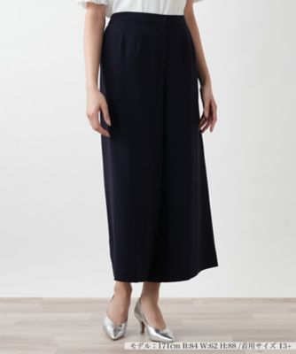 ＜Leilian plus house (Women/大きいサイズ)＞ワイドパンツ【ＢＯＵＲＧＥ】