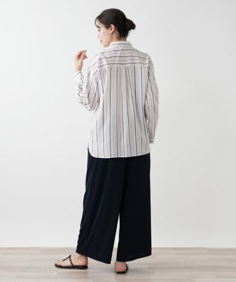 【店舗人気】ストライプシャツ【Ｌｅｉｌｉａｎ　ＷＨＩＴＥ　ＬＡＢＥＬ】【ＳＯＭＥＬＯＳ】