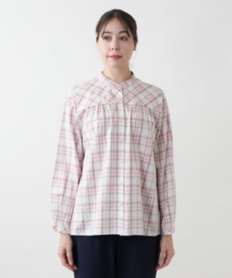 バンドカラーブラウス【Leilian WHITE LABEL
