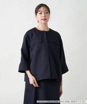 ＜Leilian plus house (Women/大きいサイズ)＞【店舗人気】洗えるジャケット