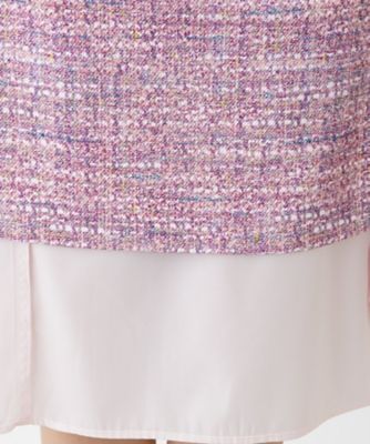 【店舗人気】サイドプリーツワンピース【プラス企画】