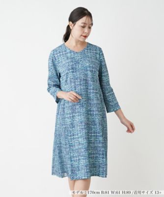 ＜Leilian plus house (Women/大きいサイズ)＞サイドプリーツワンピース【プラス企画】