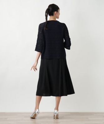 店頭人気】透かし編みニット | Leilian plus house (Women/大きい