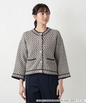 ＜Leilian plus house (Women/大きいサイズ)＞ノーカラージャケット