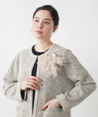 ＜Leilian plus house (Women/大きいサイズ)＞コサージュ【ＢＯＵＲＧＥ】