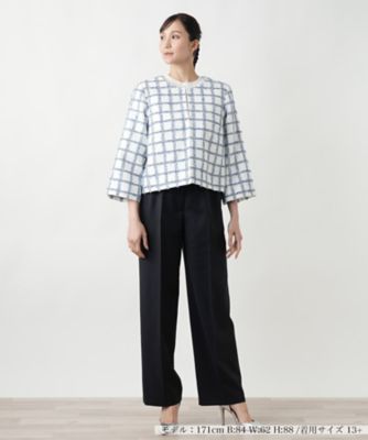 ノーカラージャケット | Leilian plus house (Women/大きい