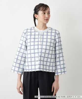 ＜Leilian plus house (Women/大きいサイズ)＞ノーカラージャケット