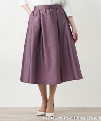 ＜Leilian plus house (Women/大きいサイズ)＞【店舗人気】フレアスカート【ＢＯＵＲＧＥ】