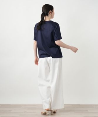 【店舗人気】刺繍クルーネックＴシャツ
