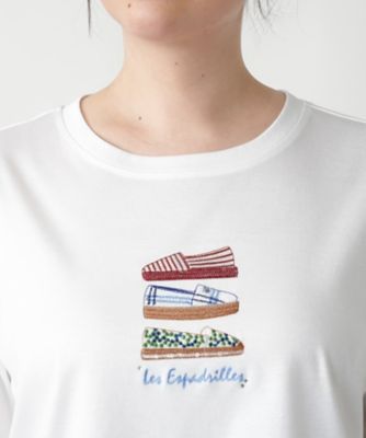 【店舗人気】刺繍クルーネックＴシャツ