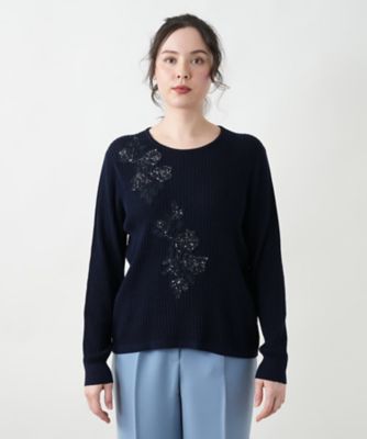フラワーモチーフニット【ＣＯＲＳＩＮＩ　＆　ＰＲＯＴＩ】