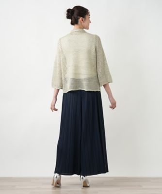 【店舗人気】ラメニットカーディガン【ＣＩＮＺＩＡ　ＣＡＬＤＩ】