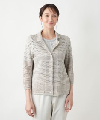 【店舗人気】ラメニットカーディガン【ＣＩＮＺＩＡ　ＣＡＬＤＩ】