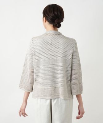 【店舗人気】ラメニットカーディガン【ＣＩＮＺＩＡ　ＣＡＬＤＩ】