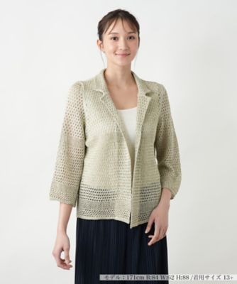 【店舗人気】ラメニットカーディガン【ＣＩＮＺＩＡ　ＣＡＬＤＩ】