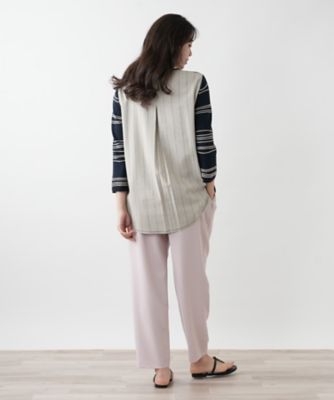 【店舗人気】異素材切替ニット【ＣＩＮＺＩＡ　ＣＡＬＤＩ】