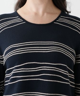 【店舗人気】異素材切替ニット【ＣＩＮＺＩＡ　ＣＡＬＤＩ】