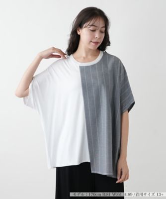 ＜Leilian plus house (Women/大きいサイズ)＞ラップ風切替ブラウス【ＣＩＮＺＩＡ　ＣＡＬＤＩ】