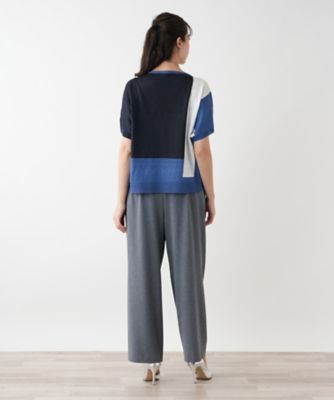 【店舗人気】カラーブロックニット【ＨＡＮＤ】