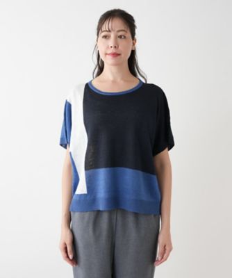 【店舗人気】カラーブロックニット【ＨＡＮＤ】